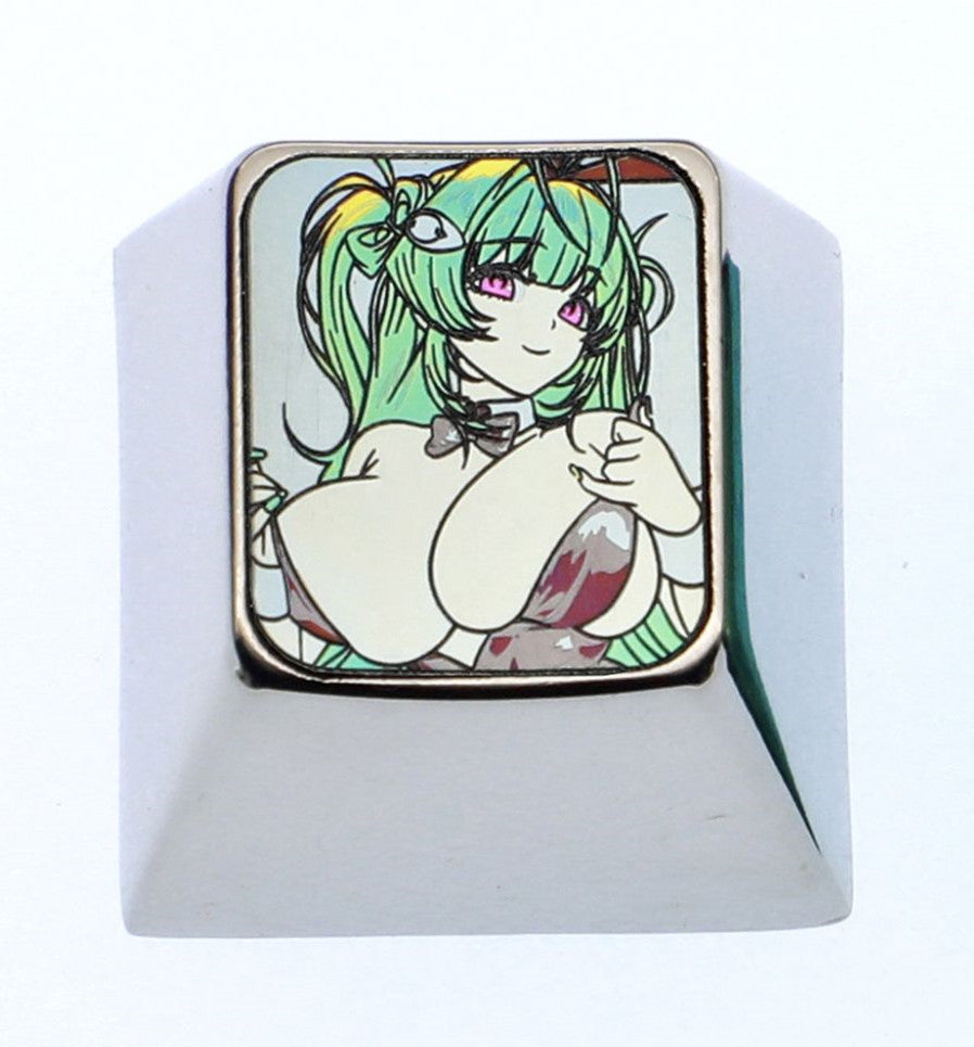 NIKKE: The Gods of Victory, 1U titanium alloy personalized keycaps, anime and game metal decorative art keycaps