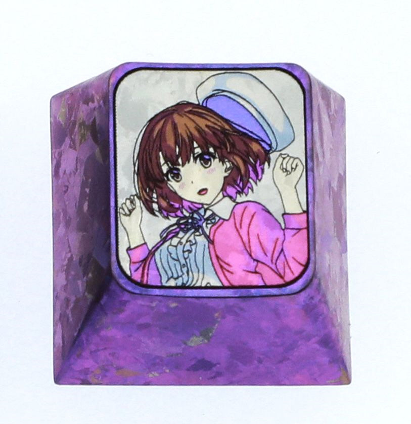 Saenai Heroine No Sodatekata, Megumi Kato, 1U titanium alloy personalized keycaps, anime and game creative decorative keycaps