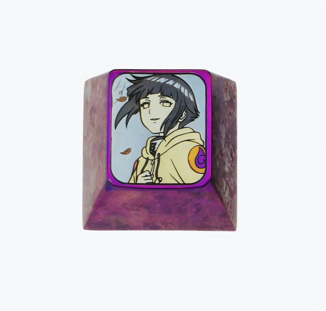 NARUTO -ナルト- ，Hyūga Hinata 1U titanium alloy keycaps