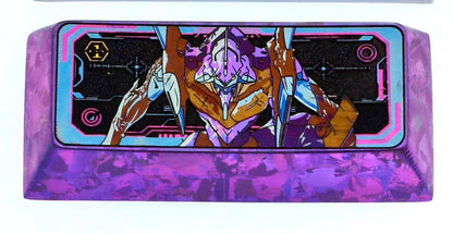 EVA, EVANGELION-01, 2.25U titanium alloy, personalized keycaps, cultural and creative keycaps for anime and gaming peripherals