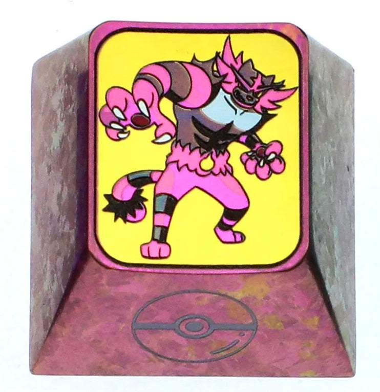 Pok é mon, 1U titanium alloy personalized keycap, Mewtwo，Incineroar，Ho-Oh， Anime metal carved keycaps