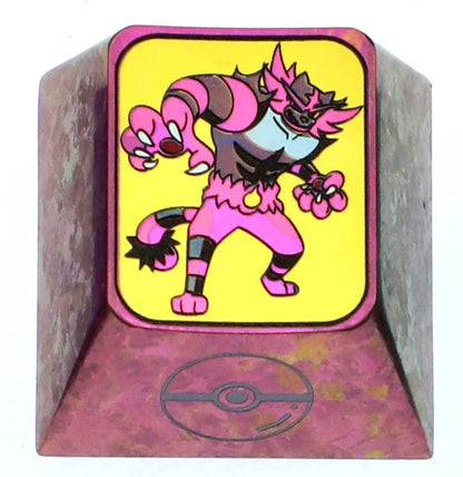 Pok é mon, 1U titanium alloy personalized keycap, Mewtwo，Incineroar，Ho-Oh， Anime metal carved keycaps
