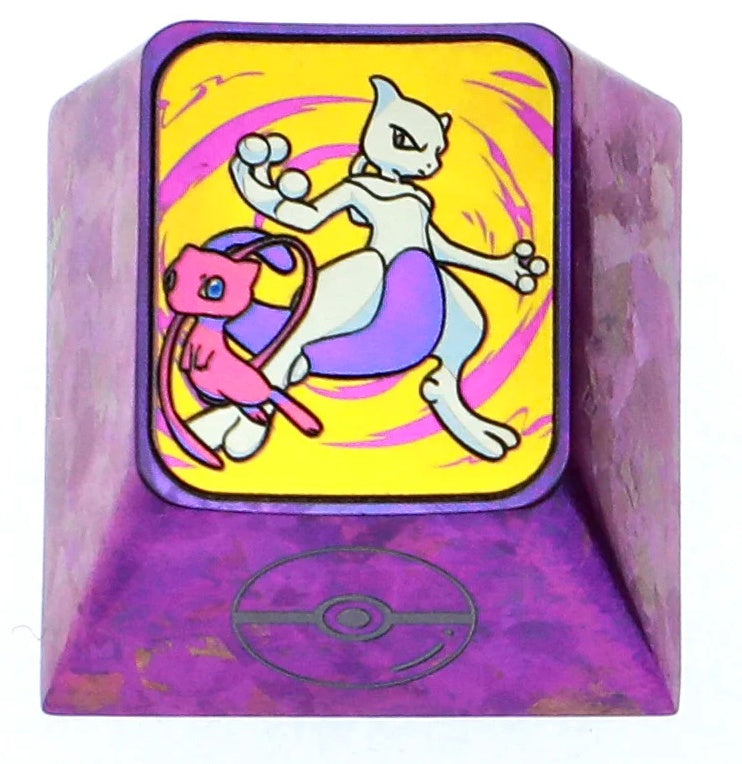 Pok é mon, 1U titanium alloy personalized keycap, Mewtwo，Incineroar，Ho-Oh， Anime metal carved keycaps