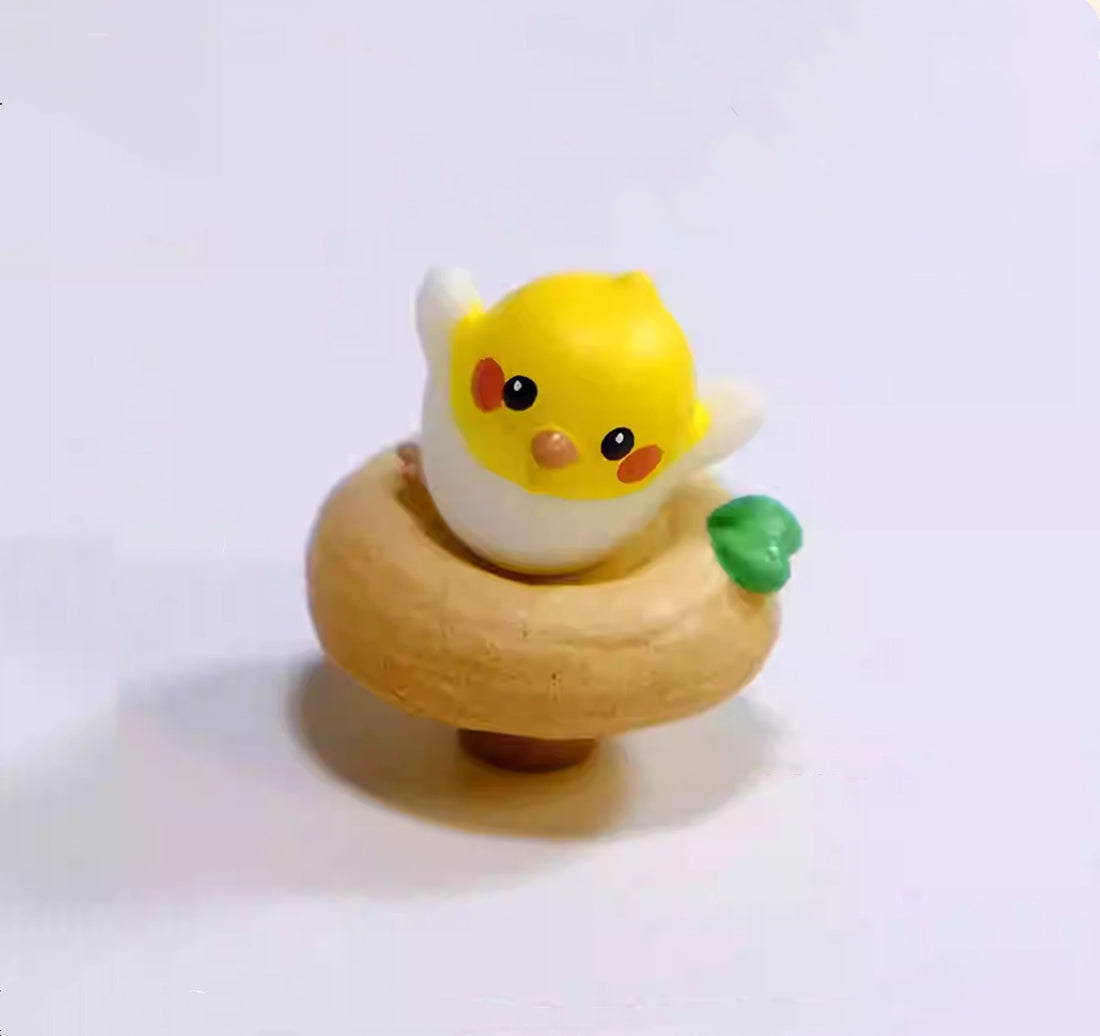 Rotating chicken, rotatable resin keycaps, personalized keycaps, mechanical keyboard decorative keycaps