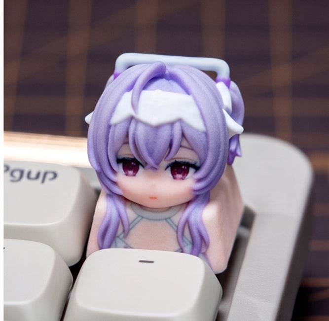 NIKKE：The Goddess of Victory，3D printing, not corroded or faded, three-dimensional modeling, anime, gaming, cultural creativity, personalized keycaps, mechanical keyboard decoration keycaps