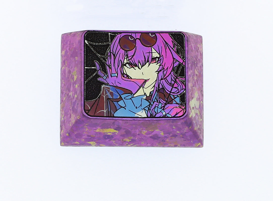 Honkai: Star Rail,Kafka, 1.25U Colored titanium alloy carved keycaps. Decorative keycaps