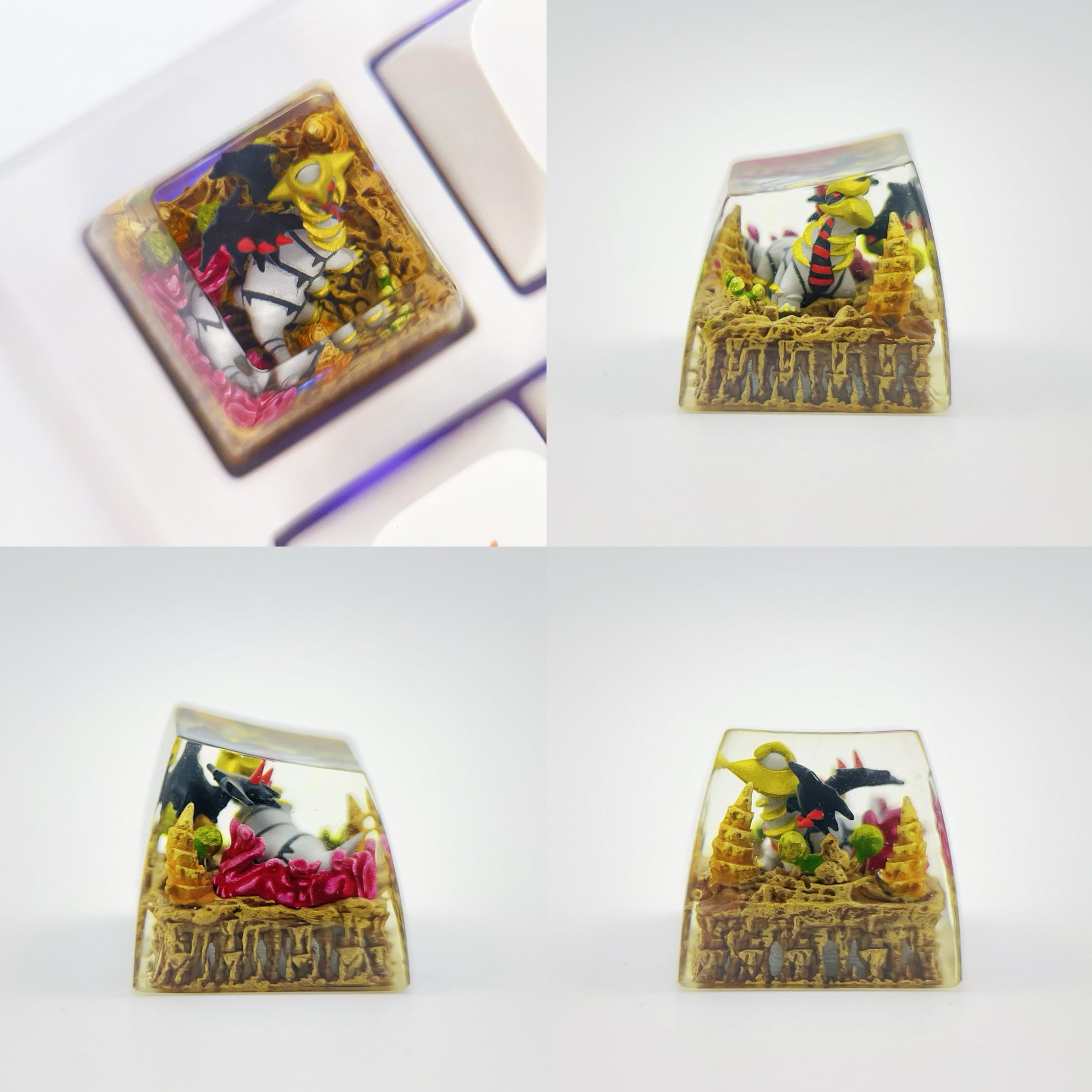 Pok é mon Mythical Beast Collection, Crystal Drops of Glue Material Artisankeycaps, Anime, Game, Culture, Creativity, Peripheral Decoration, Personalized Keycaps