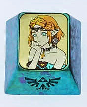 The Legend of Zelda，Makise Kurisu，Megumi Kato， Titanium alloy personalized keycaps, keyboard decorative keycaps