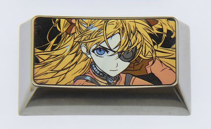 EVA， Asuka, titanium alloy TAB, CAPS, SHIFT, personalized keycap combination, anime character peripheral keycap series