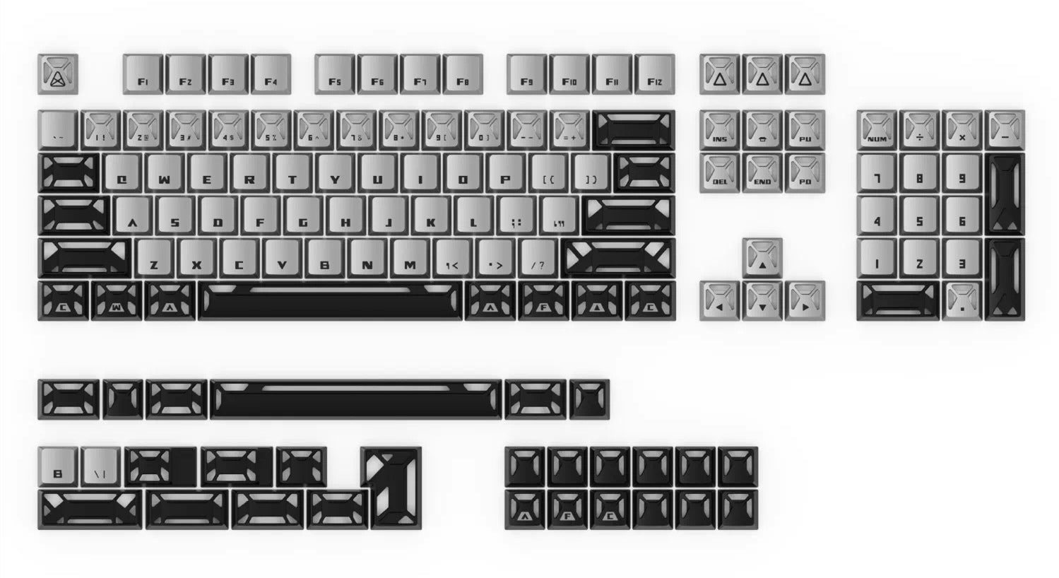 Aluminum alloy metal keycap N ²Neural Node, metal set personalized keycap