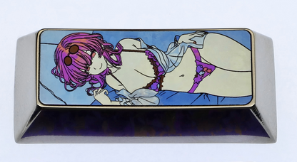 Honkai Star Rail, Kafka lying on the side, 2.25U titanium alloy personalized keycaps, metal decorative keycaps around anime and game characters