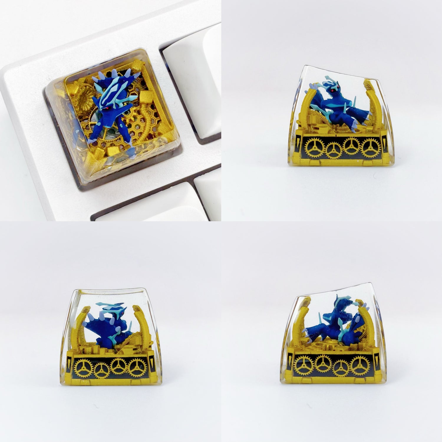 Pok é mon Mythical Beast Collection, Crystal Drops of Glue Material Artisankeycaps, Anime, Game, Culture, Creativity, Peripheral Decoration, Personalized Keycaps