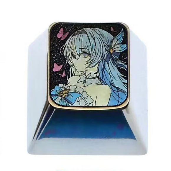 Honkai: Star Rail, Firefly, 1U titanium alloy personalized keycaps, metal decorative keycaps, game customization cultural peripheral keycaps