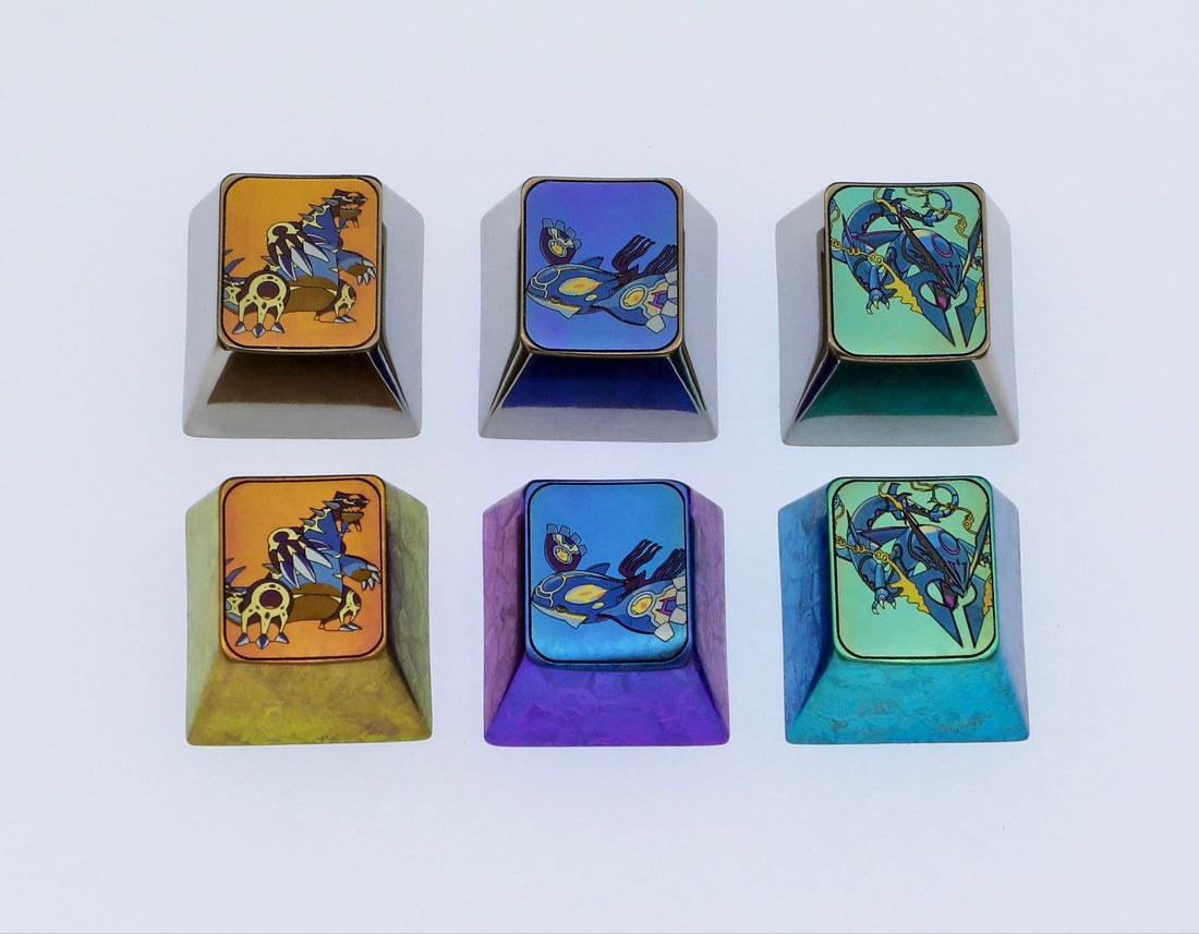 Pok é mon, 1U Elf Collection, Titanium Personalized Keycaps, Keyboard Decorative Keycaps
