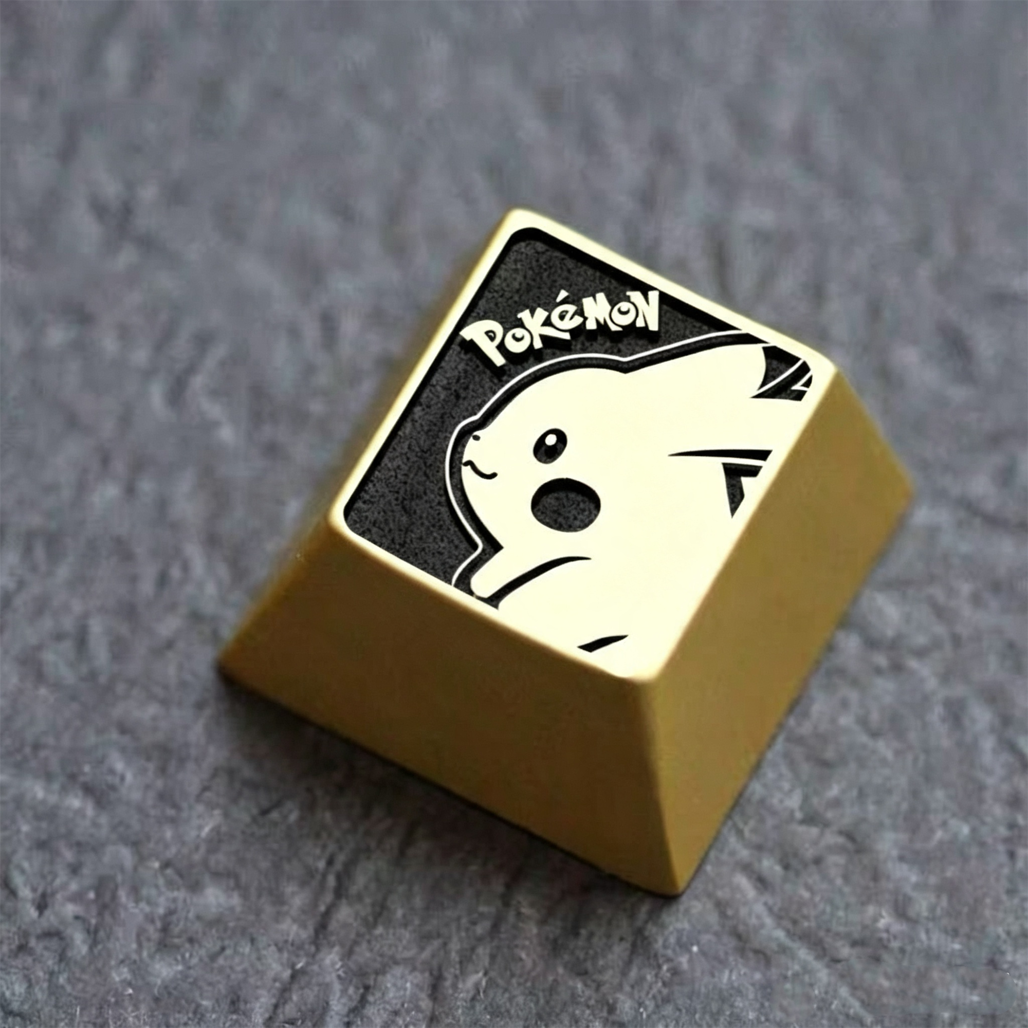Pikachu Theme Design Metal 1 U, personalized keycaps,  cultural and creative keycaps, mechanical keyboard decorative keycaps
