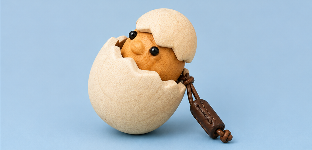 Solid wood relief stress button toys for hatching chicks, mechanical switch toys, wooden press toys, and creative products for keyboard peripherals.
