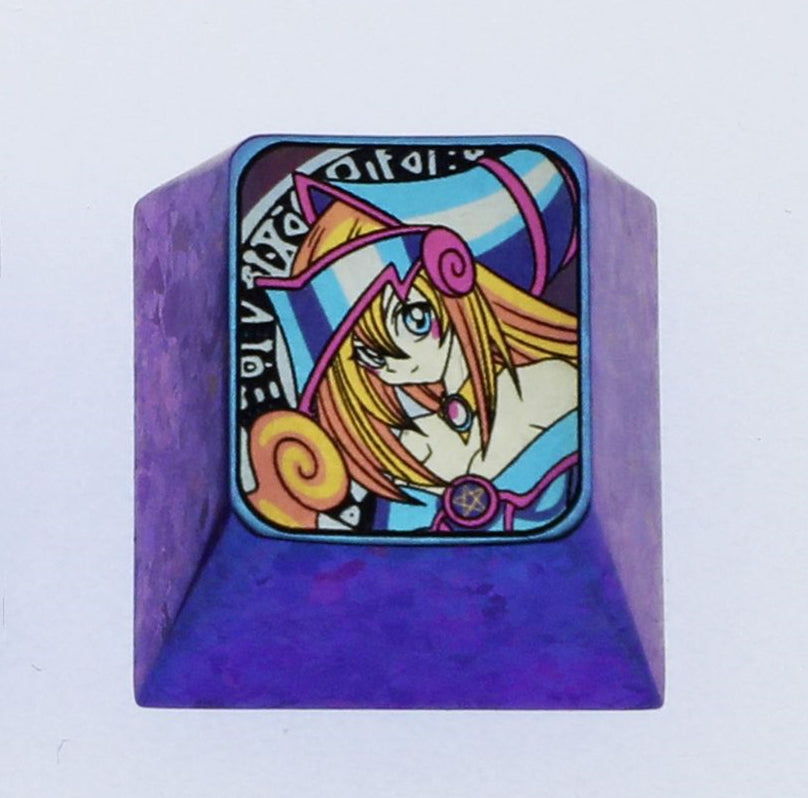 Dark Magician,Titanium alloy carved personalized keycaps, mechanical keyboard decorative keycaps