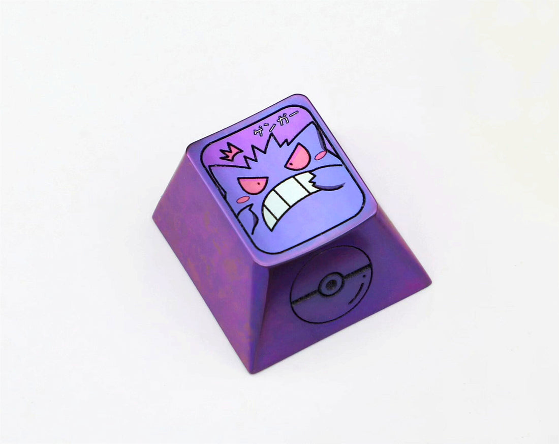 Pokémon, Gengar,Psyduck,Eevee, Titanium alloy ice crystal keycaps