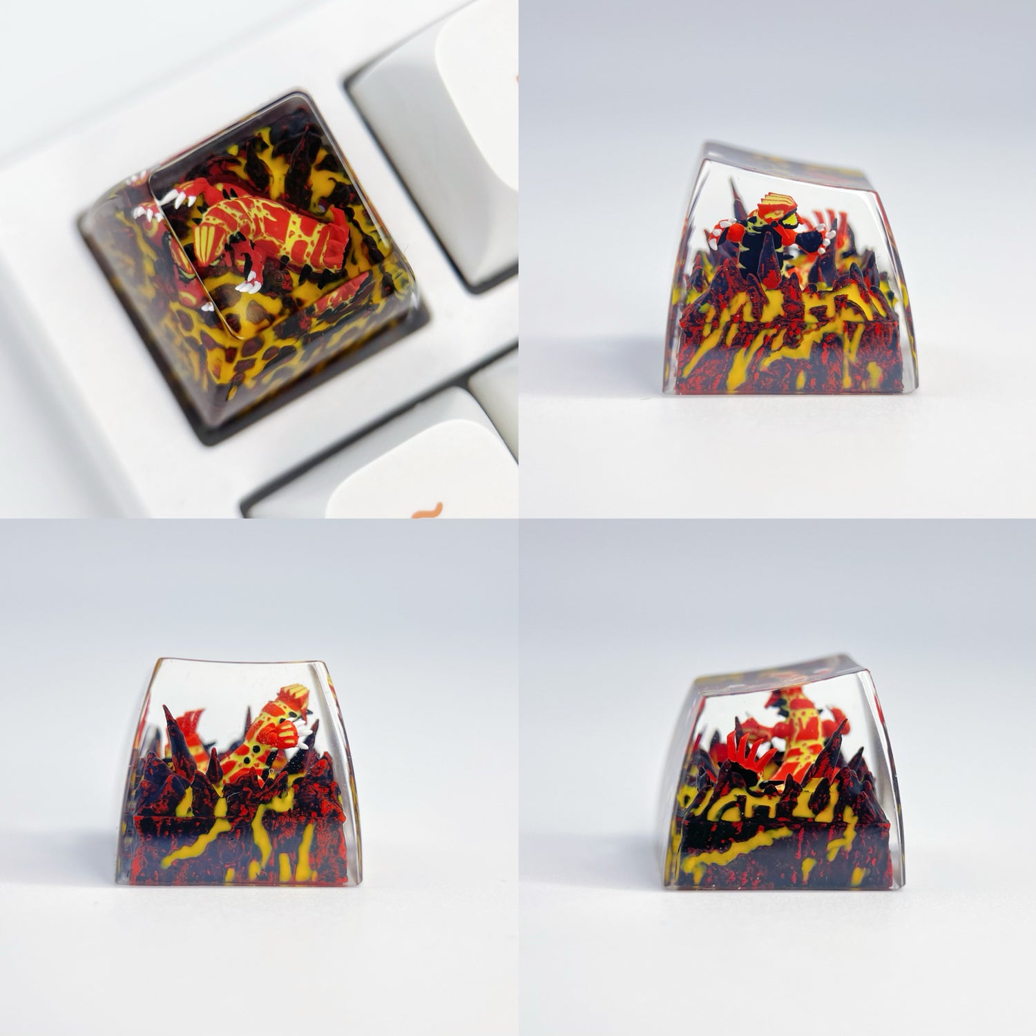Pok é mon Mythical Beast Collection, Crystal Drops of Glue Material Artisankeycaps, Anime, Game, Culture, Creativity, Peripheral Decoration, Personalized Keycaps