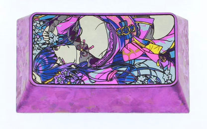 Genshin Impact series, Raiden Shogun, 1.75U titanium alloy keycaps, anime and game culture creative personalized keycaps