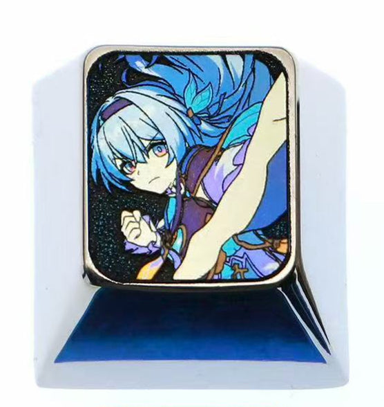 Angry Firefly, 1U/1.25U titanium alloy return key personalized keycap, anime and game character metal carving creative keycap