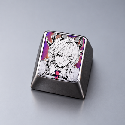 Wuthering Waves，Zani 1 U titanium alloy personalized keycaps, anime and game cultural creative keycaps, mechanical keyboard decorative keycaps