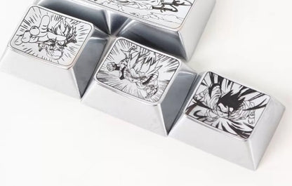 Dragon Ball Theme, Metal Personalized Keycaps, Large Key Combination, Anime Game Mechanical Keyboard Decorative Keycaps