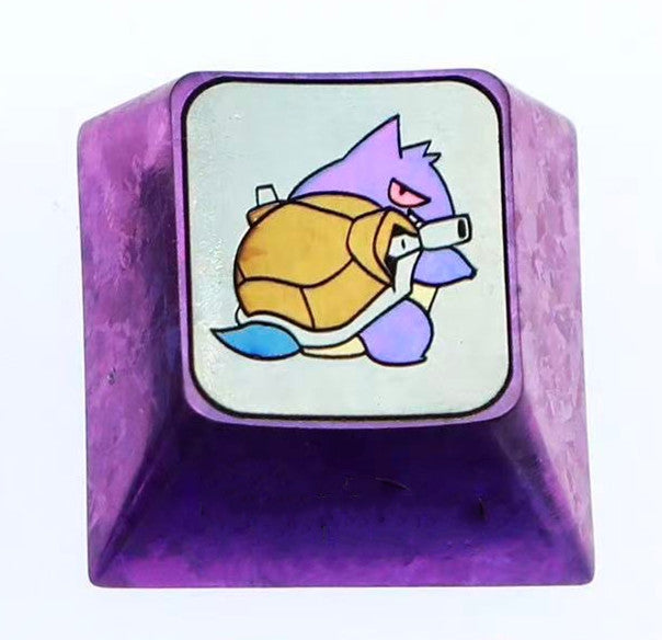 Pok é mon, mutated gengar, 1U titanium alloy personalized keycaps, anime and game culture creative art decorative keycaps