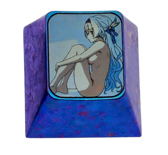 Honkai: Star Rail, Firefly, 1U titanium alloy personalized keycaps, metal decorative keycaps around anime and game characters