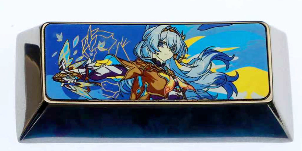 Firefly 1.75/2.25U Color Titanium Keycaps, Anime Game Personalized Keycaps Metal Carving Art Keycaps