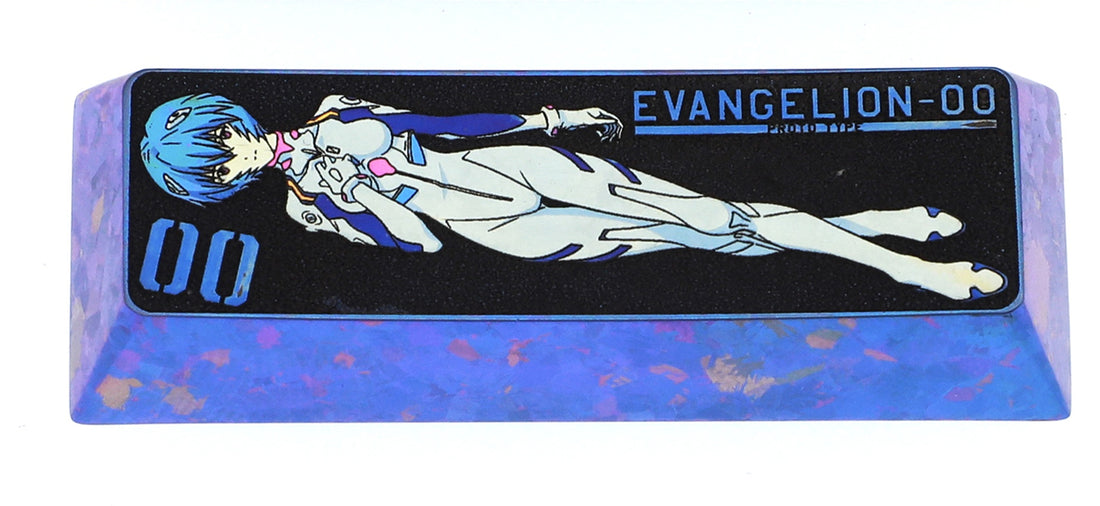 EVA, Ayanami Rei 2.75U titanium alloy personalized keycaps, metal decorative keycaps around anime, novel, and game characters.