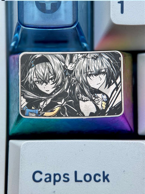 Honkai, Firefly 1.5U titanium alloy personalized keycaps, creative keycaps for anime and games, mechanical keyboard decoration replacement keycaps