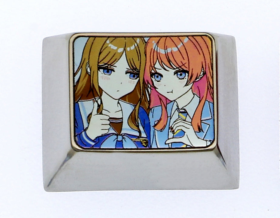 Soyo Nagasaki， 1.25U Personalized keycaps, titanium alloy metal decorative keycaps, comic art keycaps