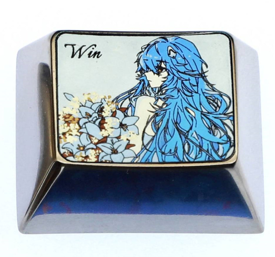 EVA，1.25U，Asuka, Ayanami Rei, anime and game character peripheral metal carving personalized keycaps