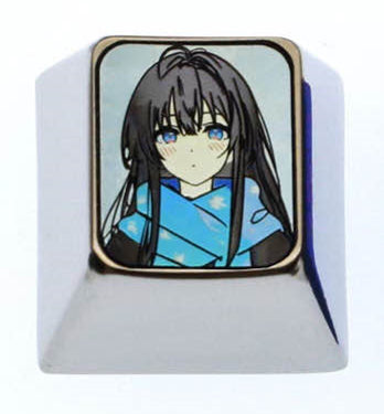 Yukinoshita Yukino, 1U titanium alloy personalized keycap, anime and game character creative art keycap