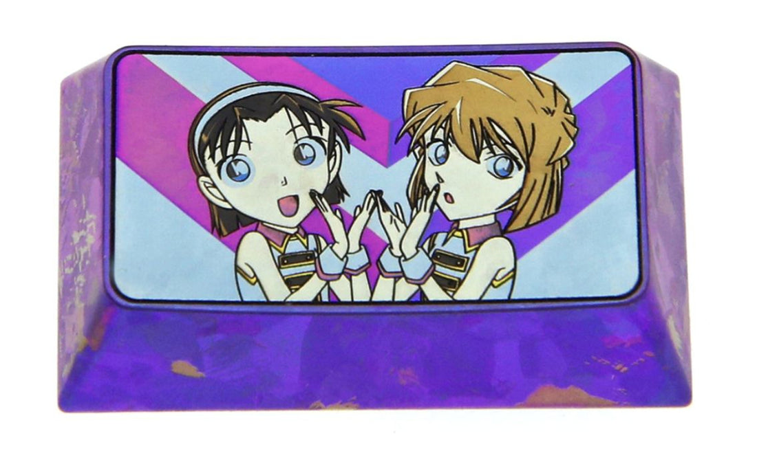 Detective Conan,Anita Hailey、Vi Graythorn, Titanium alloy personalized keycaps, metal decorative keycaps around anime and game characters.