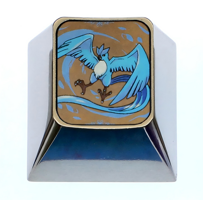 Pok é mon series titanium alloy carved 1U personalized keycaps, metal decorative keycaps, anime metal art keycaps