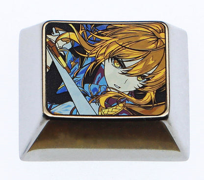 Fate/stay night theme, saber 1.25u titanium alloy personalized keycap, anime and game culture creative personalized keycap decoration keycap