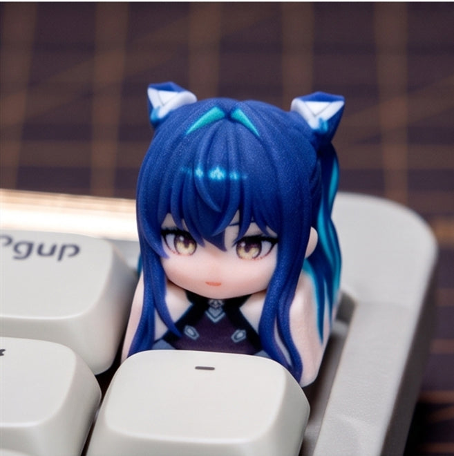 NIKKE：The Goddess of Victory，3D printing, not corroded or faded, three-dimensional modeling, anime, gaming, cultural creativity, personalized keycaps, mechanical keyboard decoration keycaps