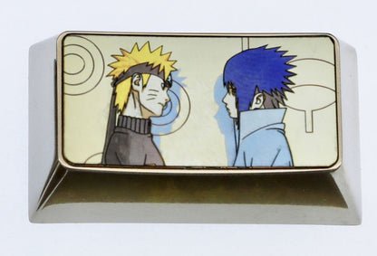 Naruto, 1U/1.75U titanium alloy metal personalized keycaps, decorative keycaps, anime character keycaps