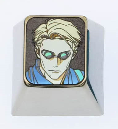 RYU HAYABUSA, Nanami Kento, 1U titanium alloy carved personalized keycaps, keyboard decorative keycaps