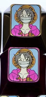 One Piece, protagonist team 1U titanium alloy personalized keycaps, metal decorative keycaps around anime and game characters