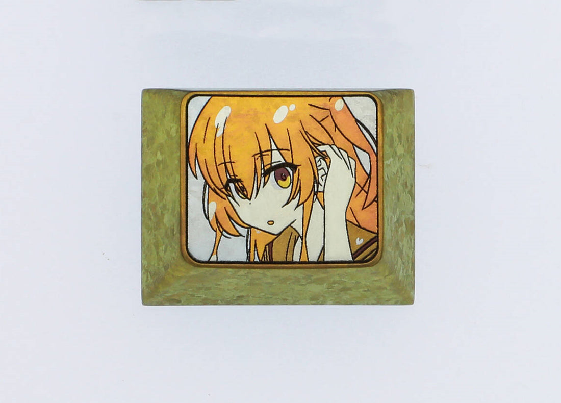 Bocchi The Rock!, Kita Ikuyo, 1.25U titanium alloy carved personalized keycaps, mechanical keyboard decorative keycaps