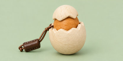 Solid wood relief stress button toys for hatching chicks, mechanical switch toys, wooden press toys, and creative products for keyboard peripherals.