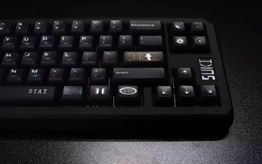 Original design, deep outer space, original high PBT material thermal sublimation process mechanical keyboard customized personalized keycap set