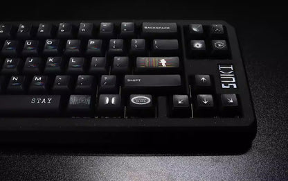 Original design, deep outer space, original high PBT material thermal sublimation process mechanical keyboard customized personalized keycap set