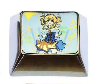 Puella Magi Madoka Magica，1U、1.25U、2.25U、6.25U、7U， Titanium alloy personalized keycaps