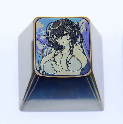 Azur Lane, 1U titanium alloy personalized keycaps, metal material anime game peripheral keycaps