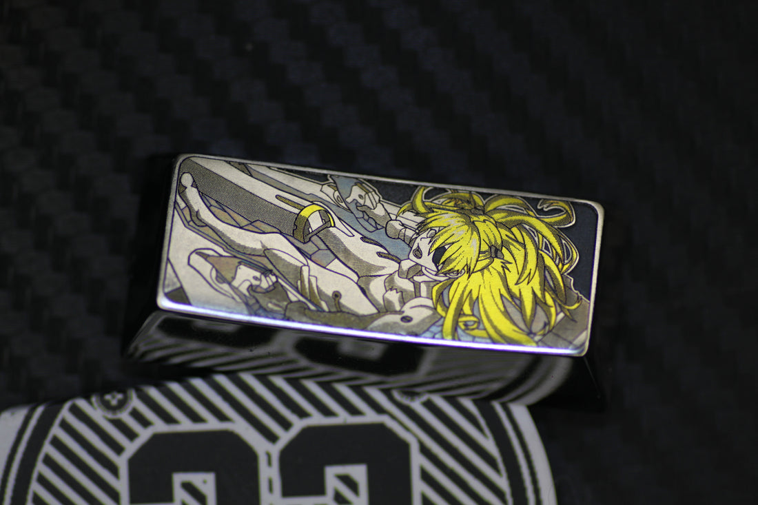 EVA, machine armor Akira, precision machine carved titanium alloy, 2.25U personalized key cap, mechanical keyboard decorative key cap