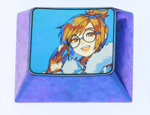 Overwatch series themed keycaps, 1.25U titanium alloy carved personalized keycaps, anime, gaming, cultural and creative peripheral mechanical keyboard decorative keycaps